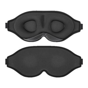 KIPRUN 3D Eye Mask for Sleeping Memory Foam Sleep Eye Mask 100% Light Blocking Sleep Mask Ergonomic Zero Eye Pressure Blindfold Eyepatch Ultra Delicate Soft Skin Friendly Ey