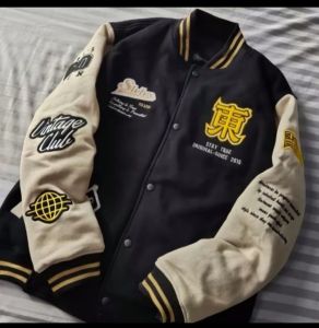 jaket varsity baseball cowok & cewek full bordir bahan tebal banget bisa cod.