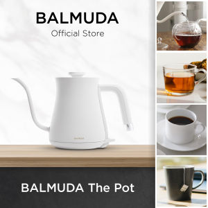 BALMUDA The Pot K07E-WH | 0.6L Electric Kettle | Precision Gooseneck | White (SG SAFETY Mark)