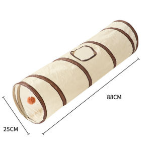 Cat Tunnel Tent Toy Pet Cat Rainbow Sound Paper Crawling Channel Hide House Foldable Maze House