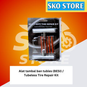 Alat tambal ban tubles (BESI)/Tubeless Tire Repair Kit