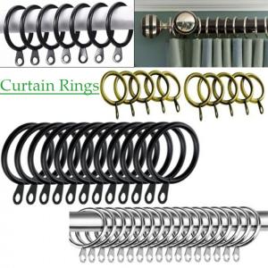 NCNC(OKDEALS01) Home Metal Heavy Duty Low Noise Hanging Hooks Roman circle Curtain Rings For Curtains Rods