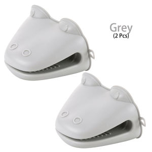 2Pcs Silicone Baking Gloves Anti Slip Hot Pot Oven Cooking Microwave Baking Mitten Kitchenware Heat Insulated Baking Tools Dinosaur Gloves Clip Anti Scalding-152c4c8b