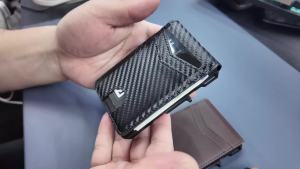 Men RFID Blocking Slim Minimalist Wallet Leather Bifold Front Pocket Purse with Pop-Up Magnetic Closure Money Clip Card Holder2026