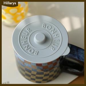 [Hillarys] 1pcs Universal Silicone Glass Cup Cover Sealing Protective Lid Heat Temperature Preserve for Coffee Milk Cup with Convex Handle
