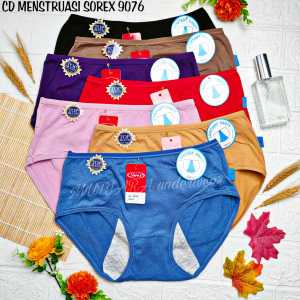 Celana Dalam Menstruasi/Anti Tembus Wanita M-XL Katun SOREX 9076/Celana Dalam Wanita Anti Tembus M-XL SOREX 9076