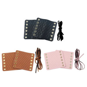 Vintage Leather Bike Handle Grips Universals Nonslip Comfortable Grip Handlebar Cover for Electric Bikes Scooters