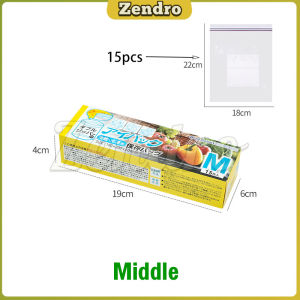 ZEO Resealable Plastic Packaging bag Zip lock Plastic zip-lock pouch food storage S/M/L