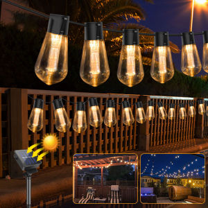 AISEO Highbright Solar String Lights Waterproof Outdoor Christmas Decoration Bulb Holiday Garland Garden Fairy Lamp