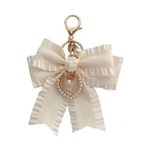 Beautiful Bowknot Keychain Bag Charm Backpack Pendant Perfect for Fashion Lover Present Enhancing Purses and Bags