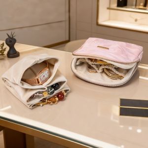 PTK52 Multi-layer Jewelry Storage Bag Zipper Multifunctional Watch Storage Bag Elegant Bracelet Bangle Organizer Ladies/Girls