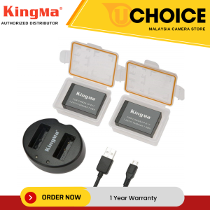 KingMa LP-E17 Battery and Micro USB Charger for Canon LPE17 EOS M3 M5 M6 Rebel SL2 T6i T6s Camera