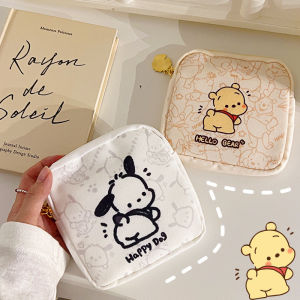 Kawaii Sanrio Pochaccos Pocket Coin Purse Student Portable Cute Canvas Bag Cartoon Lipstick Sundry Storage Bags for Girls Gift
