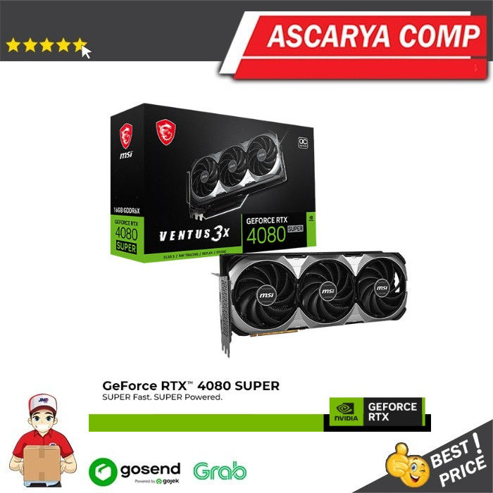 MSI GeForce RTX 4080 SUPER 16G VENTUS 3X OC 16GB GDDR6X Lazada Indonesia