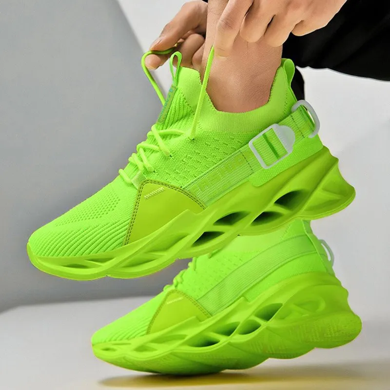 Womens green hot sale athletic shoes