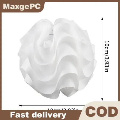 MaxgePC PP Wave Ball Lampshade Petal Table Lamp Shade Light Durable Cover Design Lampshade Protector Household Chic