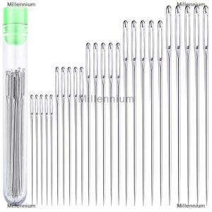 [COD] Millennium 25 Pcs Large Eye Stitching Needles Sewing Needles Handmade Leather Needle Steel Yarn Knitting Needles Sewing Tool Set