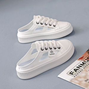 [Free Shipping] Black Closed-Toe Slip-On Sandals For Women 2026 New Style WomenS Canvas Shoes Flat Casual Slip-Ons WomenS Shoes 831