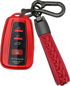Kirsnda for Toyota Key Fob CoverProtection Case with KeychainSoft TPU