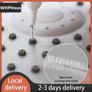 [COD] WHPHous Ship within 24 hours 10Pcs Set Shower Head Cleaning Brush White Small Brush Anti-Clogging Nylon Pore Gap Clean Brush For Phone Hole Kitchen Bathroom