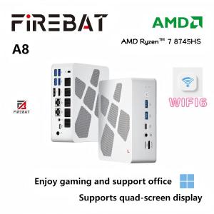 FIREBAT Mini PC with A8 AMD Ryzen 7 8745HS 16 GB RAM 1TB SSD AMDRadeon 780M Windows 11 Home