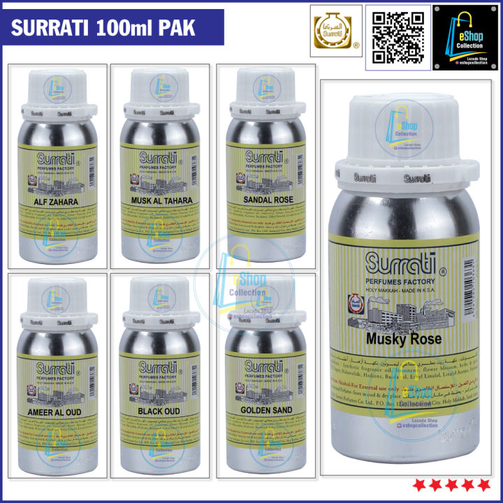 SURRATI 100ml ORIGINAL PERFUME BY SAUDI ARABIA/MUSKY ROSE/GOLDEN SAND