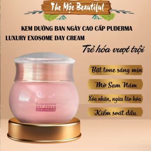 Kem Dưỡng Da Ban Ngày Puderma Luxury Exosome 50ml : Trẻ hóa vượt trội: nâng cơ bật tone