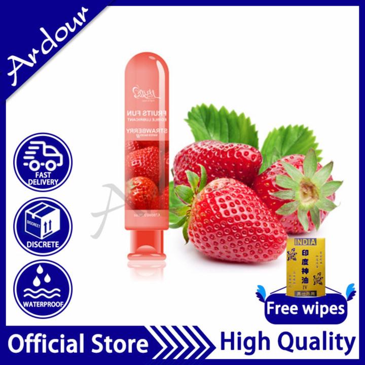 Ardour Fruit Flavored Edible Water Based Sex Lubricant for Male or Female  80ml - Strawberry | Lazada PH