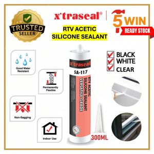 X’TRASEAL SA-117 SILICONE SEALANT 🔥 Ready Stocks 🔥 VERSATILE GRADE RTV ACETIC SEALANT 300ML