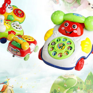 QUANSEN 1Pc baby toys music cartoon phone educational developmental kids toy gift