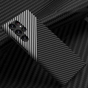 Googlehitech Samsung Galaxy S25 Ultra (เรือจากประเทศไทย) เคสชาร์จไร้สาย Magsafe คาร์บอนไฟเบอร์แบบมีพื้นผิว เคสแข็ง 2 ชั้น ฝาหลัง