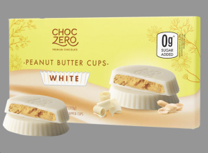 TÚI SOCOLA TRẮNG BỌC BƠ ĐẬU PHỘNG Choczero White Chocolate Peanut Butter Cups - KHÔNG ĐƯỜNG SUGAR FREE ĂN KIÊNG KETO Gluten Free Soy Free 3 oz