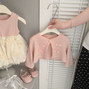 Girls Autumn Dress Stylish Babys First Birthday Dress Spring and Autumn Childrens Princess Dress Cardigan Suit Dress