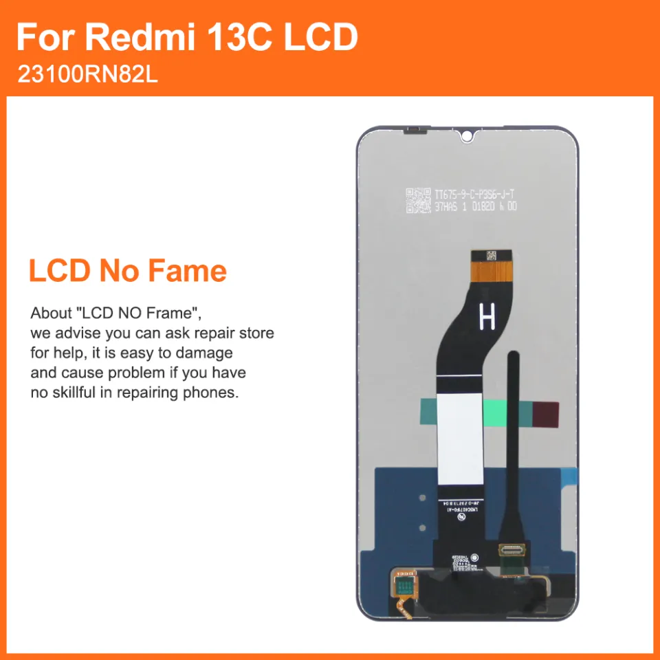NEW 6.74 INCH New For Xiaomi Redmi 13C 4G 5G Poco C65 LCD Display Screen Touch Digitizer Replacement With Frame