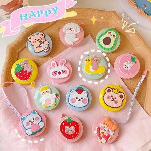 Thước Dây Cuộn Mini Tự Rút 150cm – Combo 2 Cái – Màu Pastel Xinh Xắn – Đo Cơ Thể May Vá Thủ Công