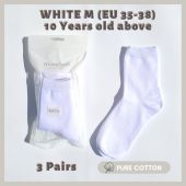 [3 Pairs] mixshop Student Basic School Socks / Kindergarten Primary Secondary Adult Socks [SG READY STOCK]