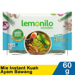 Mie / Noodle Instant Lemonilo Soto Koya Ayam BawangGoreng Pedas Korea 70 Gr