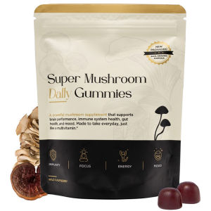 Super Mushroom Gummies Mushroom Supplement Fruit Flavor Chewable Gummies Daily Nutrition Support