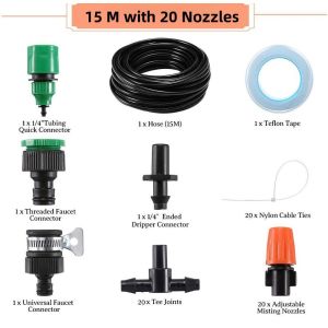 MLADEN Irrigation Plant Dripping System Drip Kit Drip Sprinkle Splash Heads Auto Watering System Fertigasi