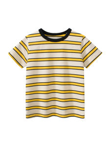 [FASHIONADEK] BAJU KAOS ANAK T-SHIRT ANAK LAKI - LAKI LENGAN PENDEK MOTIF GARIS READY 2 WARNA