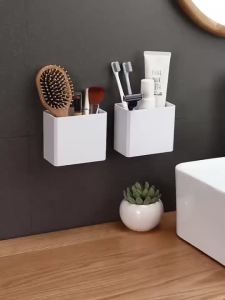 Kệ nhà tắm kệ để đồ nhà bếp đa năng có thể dán tường và bắt vít Giá để đồ nhà tắm ke de do tiện ích