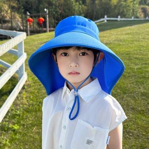 Summer Hat For Kids Bucket Hat Summer Neck Protection Waterproof Sun Hat Travel Broadside Outdoor Hat Neck Shawl Bucket Hat UPF 50+ Summer Outdoor Beach Sun Hat for Women