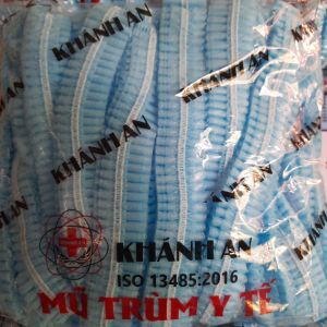 [ CHÍNH HÃNG KHÁNH AN ] Mũ trùm đầu y tế mũ con sâu dùng trong môi trường y tế thí nghiệm điện tử thực phẩm