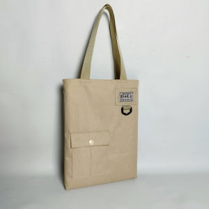 ToteBag Pria Wanita Bahan Kanvas Tas Jinjing Pria Model Kasual Penutup Resleting Dely Project KECIL