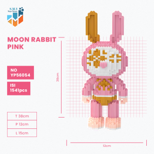 SMY Toystown Moon Rabbit Medium Mainan Bangunan Nano Block Bricks Mainan Edukasi Balok Susun Mainan Anak Mainan Tumpuk Balok Karakter Kartun Animasi 3D