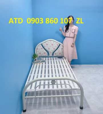 Giường sắt 1 người 1m21m80cm hàng lắp ráp dễ dàng nhanh chóng tận nhà hcm bình dương biên hòa