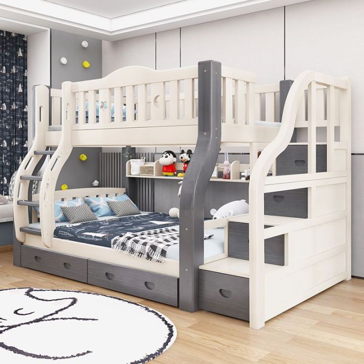 Solid wood kids bedBunk bedLoft bed Lazada Singapore