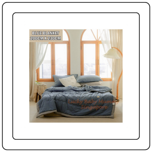 【JJ HOME】Japanese Style Summer Quilt Blanket Light Weight Cotton Blanket 110/ 150/180/200cm Comforter Quilt