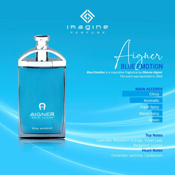 Parfum Aigner Blue Emotion refill by IMAGINE Perfume Lazada