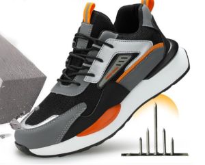 Safety Shoes For Men Steel Toe Rubber Anti-smash-puncture Military Boot Level Insulation Work shoes